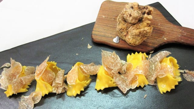 Ravioli del plin realizzati dallo Chef Michele