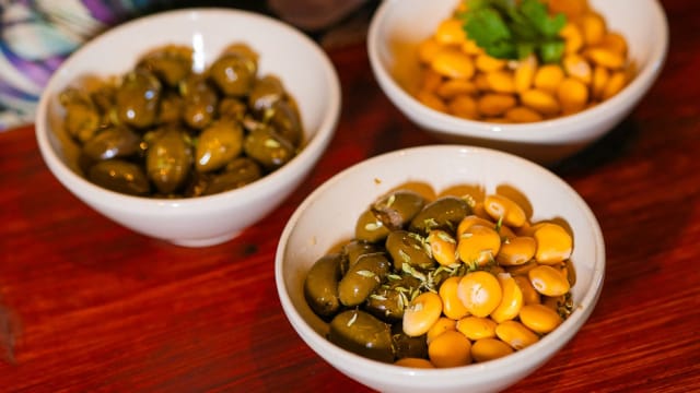 Olives and Lupin Beans