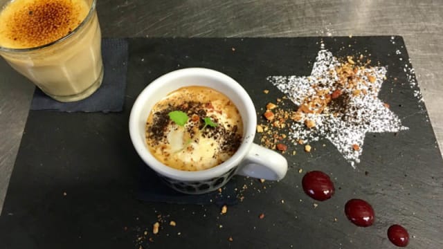 White Russian Crème brulee
