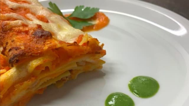 Lasagne con zucca, provola dolce e salsiccia