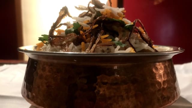 Excellent lamb biriyani