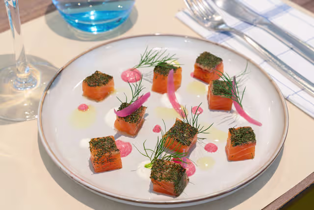 Gravlax de saumon à l'aneth