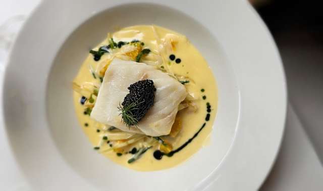 Filet de morue et caviar