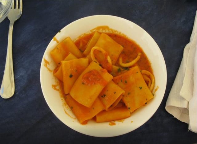 paccheri al sugo