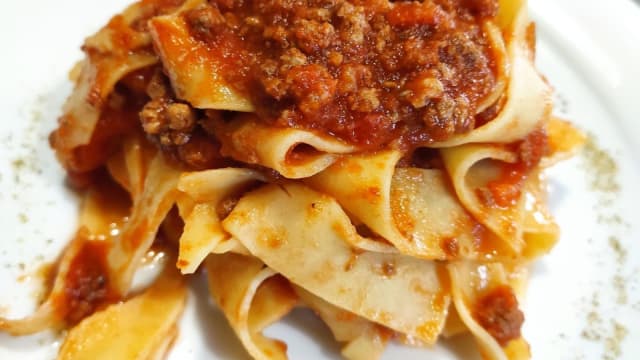 Pappardelle ragù di cinghiale