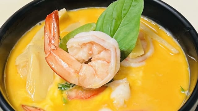 Curry rouge et lait de coco