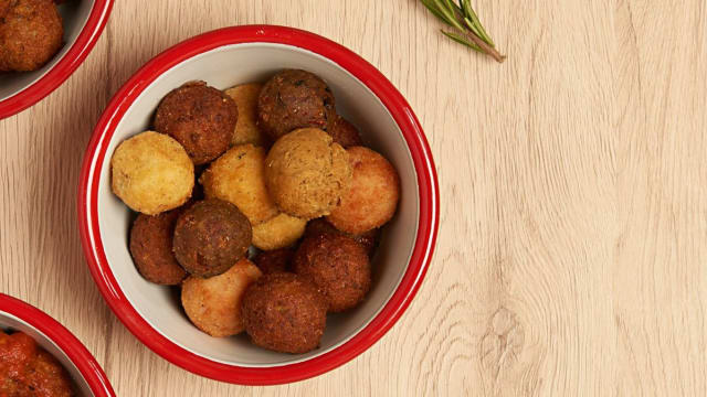mix di polpettine fritte
