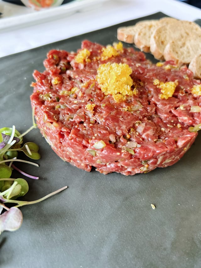 Steack tartar de ternera de la Masía