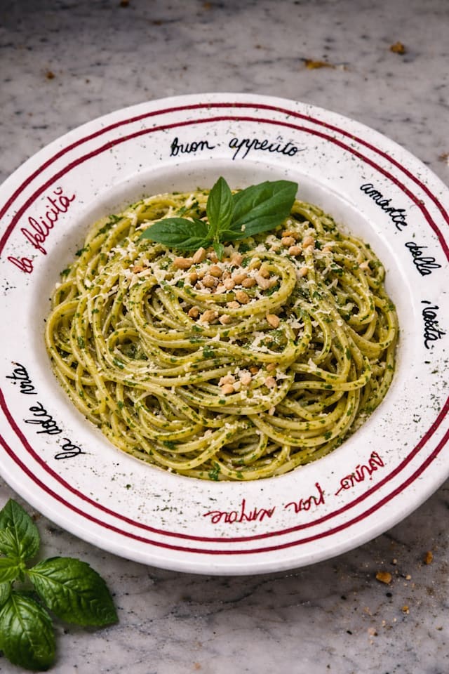 Spaghetti al’pesto