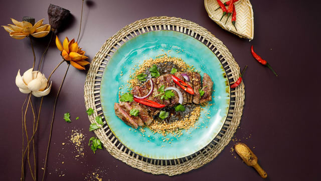 Boeuf grillé curry rouge & rice - sweet & spicy