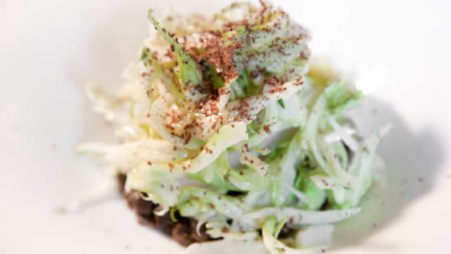 Baccalà, lenticchie e puntarelle