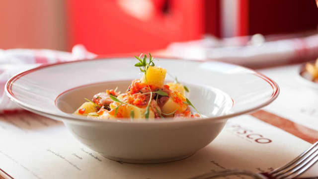 Salada de Polvo, vinagrete, paprika fumada