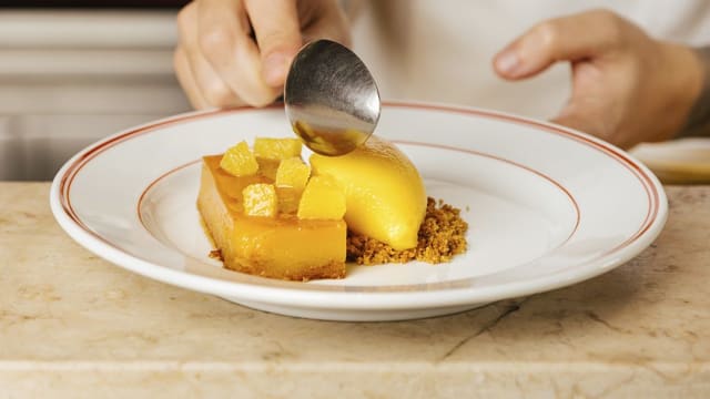 Toucinho do Céu, sorbet de tangerina