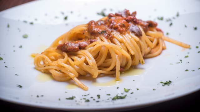 Linguine con polpa di ricci