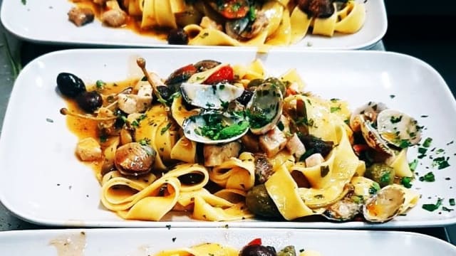pappardelle veraci, spada e taggiasche