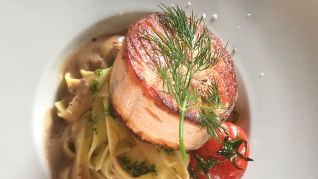 Tournedos de saumon et pâtes