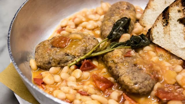 Polpette di lesso e fagioli