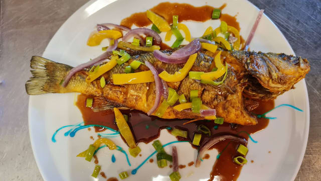 Branzino alla curcuma 