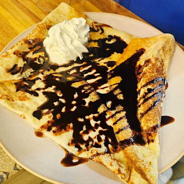 Crêpe au chocolat noir