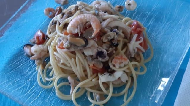Spaghetto balocco con pistacchio