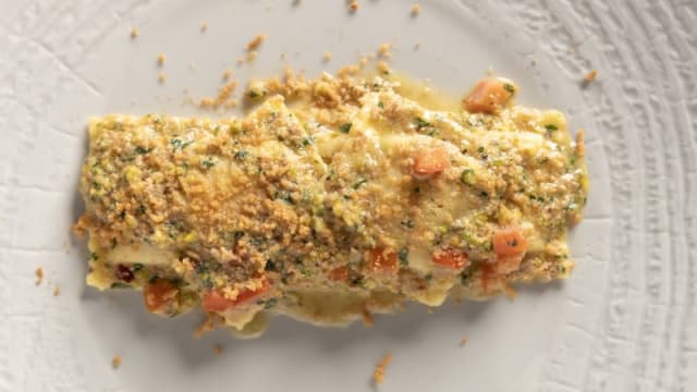 Tortelli ai Crostacei* con Bottarga di tonno profumati al limone