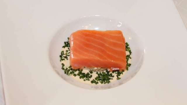 pavé de saumon au Jerez