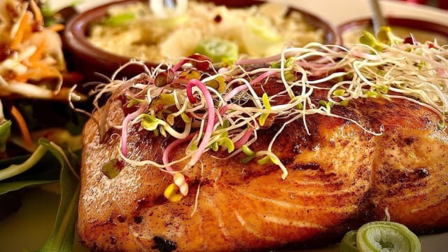 Saumon grillée à la plancha
