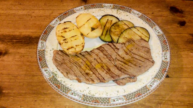 Filete con patatas