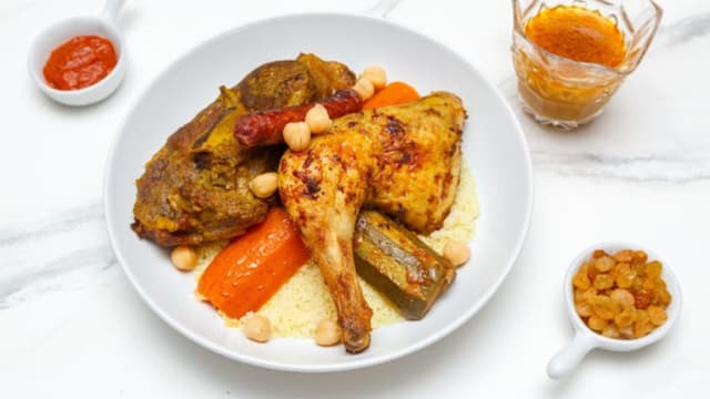 Couscous 3 viandes (agneau, poulet, merguez)