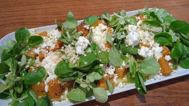 Polenta butternut et féta