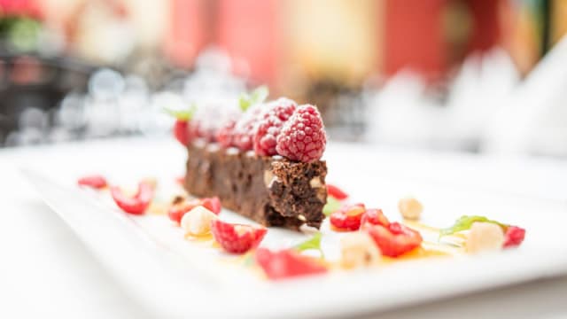 Chocolade nagerecht van Chef Patrick Van Herck