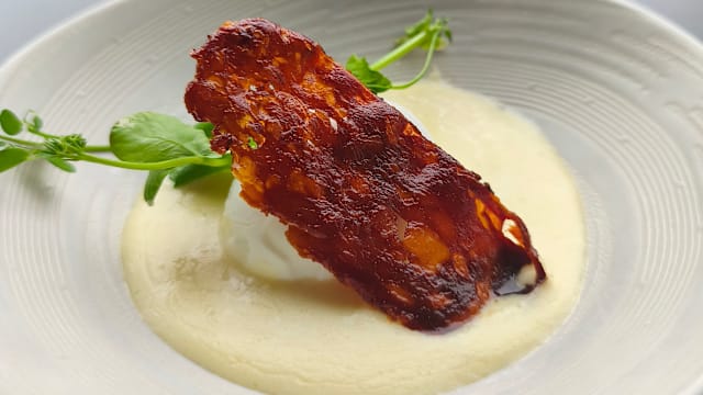 Oeuf mollet Bio, crème d'Epoisses