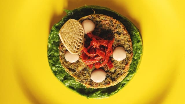 Pane rosticciato con rape e salsa di alici