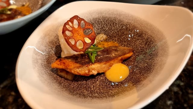 Tarbot | Sticky Rice | passievrucht | lotuswortel | gele curry