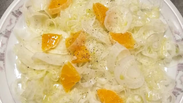 Carpaccio di finocchi e arance