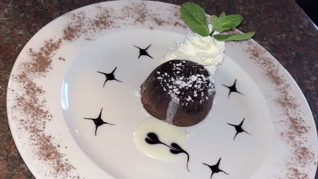 Volcán de chocolate