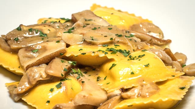Ravioli Burrata et Cèpes