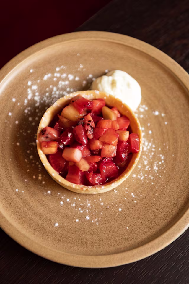 Crostatina con frutta di stagione