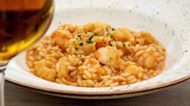 Arroz meloso de rape y gambón Restaurante Divina Locura 