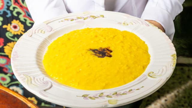 Risotto alla milanese, riduzione di ossobuco