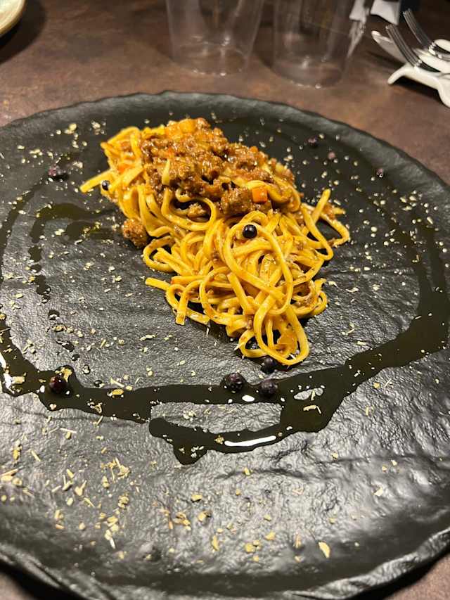 Tagliolini al sugo di capriolo