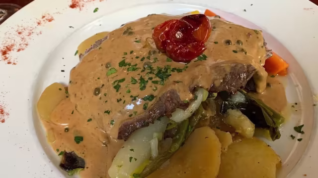 Piece du boucher au poivre vert