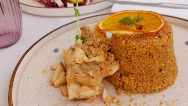 Cous cous alla Sanvitese con filetti di pesce