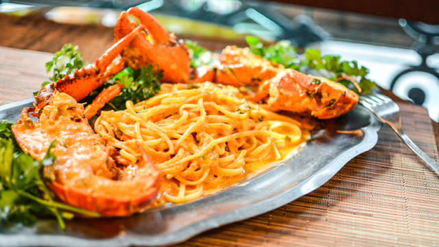 Linguine au homard
