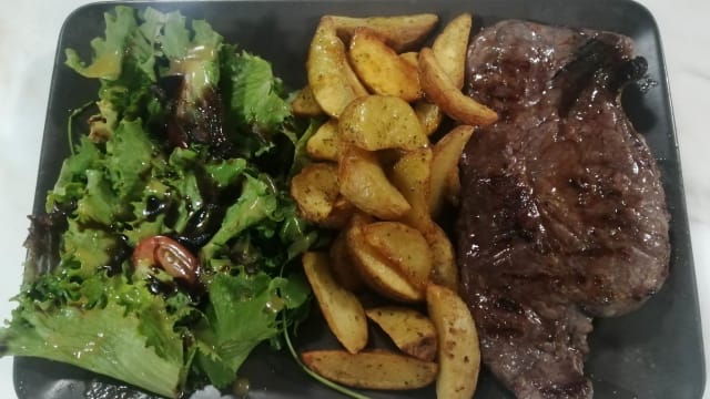 Grilled sirloin steack