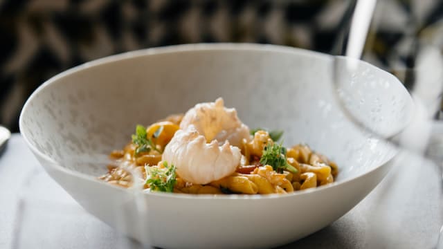 Fusilli (faits à la main) aux langoustines