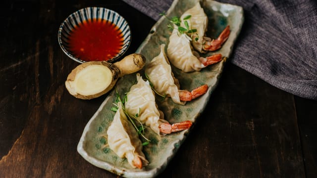 Gyozas de gambón 