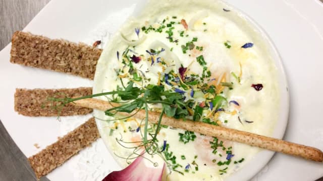 Oeufs cocotte Bio au saumon et ciboulette