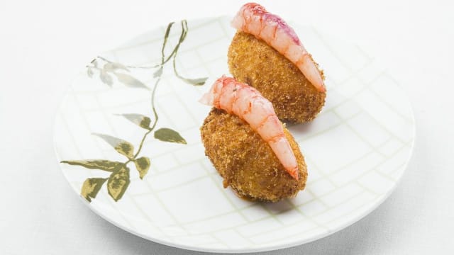 Croquetas de gambas de la Barceloneta