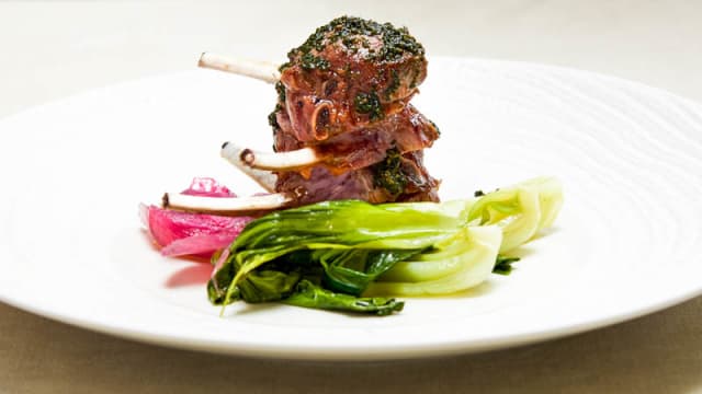 Agnello alle erbette e balsamico alla menta